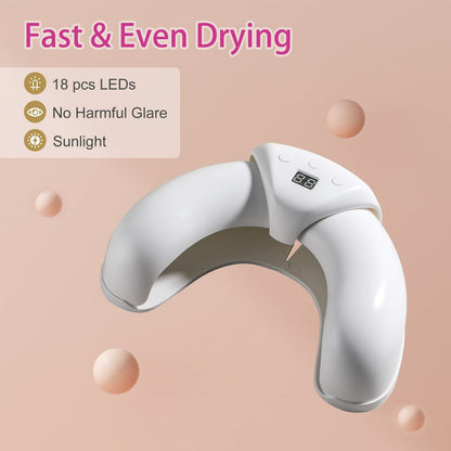 HOOFUN Gel Dryer Nail Lamp, UV LED Nail Lamp, UV Light for Gel Nail Polish, 36W Retractable Manicure Lamp with 3 Timer Auto Sensor LCD Display