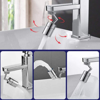 2 Pcs 720° Rotatable Universal Splash Filter Faucet Spray Head Anti Splash Filter Faucet Movable Bathroom Tap Water Saving Nozzle Sprayer