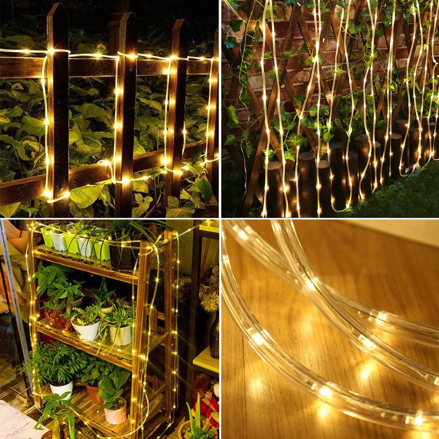 WHATOOK Solar String Lights for Outside, 39Ft 100 LED Outdoor Solar Fairy Lights, 8 Modes Balcony Lights for Tree Patio Christmas Party Wedding Decor (Warm White)