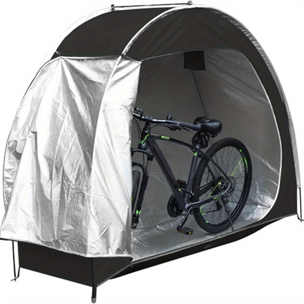 Bike Storage Shed Tent,Outdoor Portable Bicycle Storage Sheds with 210D Oxford Fabric PU4000 Waterproof for 2/3 Bikes,Bike Covers Shelter for Motorcycle,Garden Tools,Toys,Lawn Mover