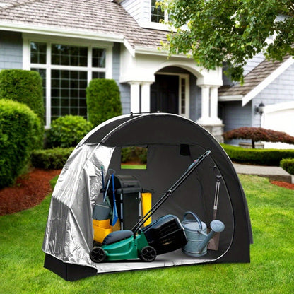 Bike Storage Shed Tent,Outdoor Portable Bicycle Storage Sheds with 210D Oxford Fabric PU4000 Waterproof for 2/3 Bikes,Bike Covers Shelter for Motorcycle,Garden Tools,Toys,Lawn Mover