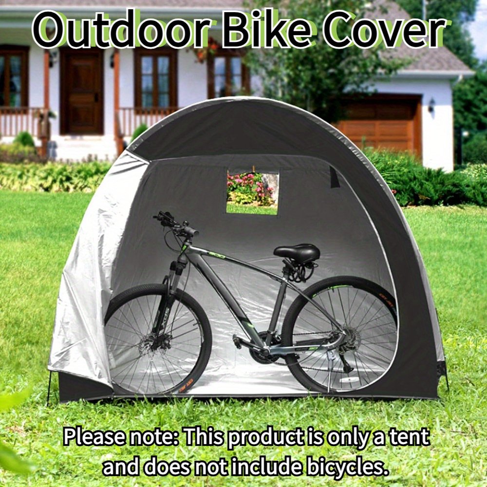 Bike Storage Shed Tent,Outdoor Portable Bicycle Storage Sheds with 210D Oxford Fabric PU4000 Waterproof for 2/3 Bikes,Bike Covers Shelter for Motorcycle,Garden Tools,Toys,Lawn Mover