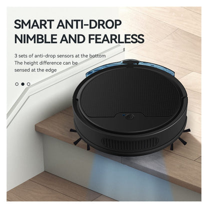 Whatook Robot Vacuum Cleaner Has 1200pa Cyclonic Suction, App Remote Control, Timed Cleaning Function, and Is Perfect for Pet Hair, Hard Floors, and Low-Density Carpets