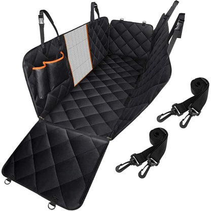 WHATOOK Pet Car Seat Cover 100% Waterproof Seat Cover Hammock 600D Heavy Duty Anti-Scratch Anti-Slip Durable Soft Back Seat Cover for Cars Trucks and SUV