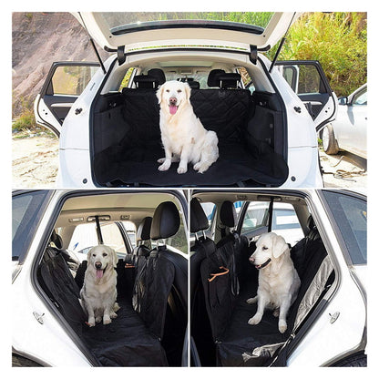 WHATOOK Pet Car Seat Cover 100% Waterproof Seat Cover Hammock 600D Heavy Duty Anti-Scratch Anti-Slip Durable Soft Back Seat Cover for Cars Trucks and SUV