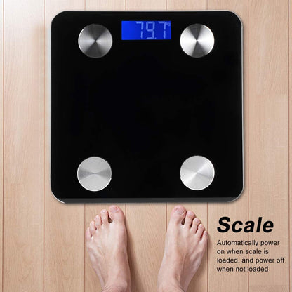 Smart Scale, FSA HSA Compliant, Digital Bathroom Scale BMI Weighing Bluetooth Body Fat Scale with Smartphone App, 396 Lbs（Black）