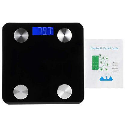 Smart Scale, FSA HSA Compliant, Digital Bathroom Scale BMI Weighing Bluetooth Body Fat Scale with Smartphone App, 396 Lbs（Black）