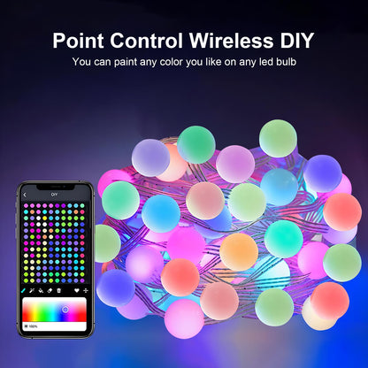 String Lights,66 LED 33Ft Fairy String Lights with Music Sync, Color Changing, Smart Remote & App Control for Christmas, Party, Wedding Decor