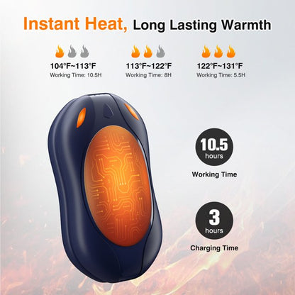 WHATOOK Hand Warmers Rechargeable 2 Pack,4000mAh Portable Electric Hand Warmer 2 in 1 Magnetic Reusable Heater 3 Heat Settings, Best Christmas Gifts for Women Mens,Raynauds, Hunting, Golf, Camping