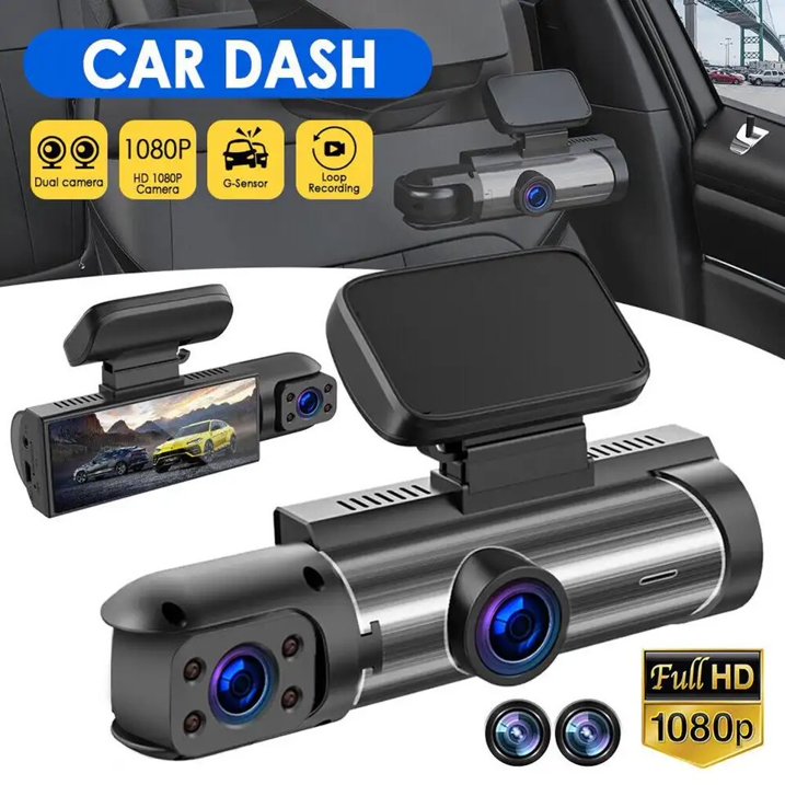 Dash Cam Front And Rear 1080P Dash Camera For Cars IR Night Vision Car Camera(32GB), 360° Lens, IR Night Vision, Loop Recording, Wide Angle Lens for Safe Driving Experience