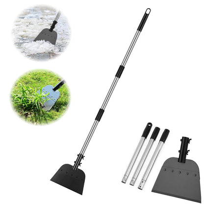 Flat Shovel,Snow Shovel, Ice Scraper, 54 inch Snow Ice Chopper for Walkway, Ice Removal Tool for Road Outdoor Garden Cleaning Scraper, Weed Remove Tool for Lawn Edging, Driveway Weeding Tool