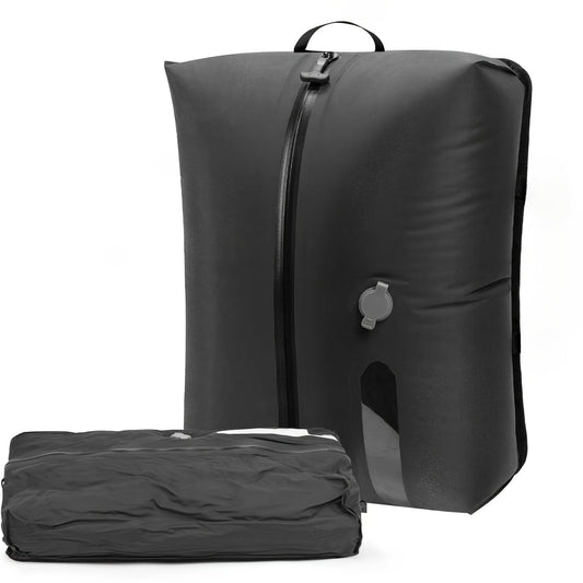 HOOFUN TPU Vacuum Bag for Travel, Reusable Compression Bag with IPX8 Waterproof Zipper, Save Space for Suitcase, Backpack and Carry on (ExtraLarge, No Pump)
