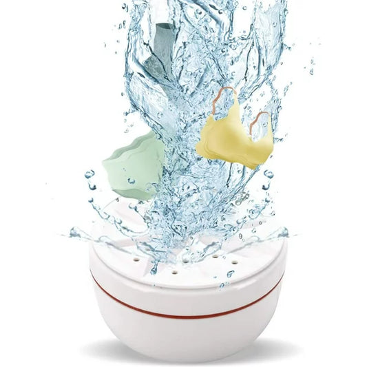HOOFUN Mini Washing Machine, Portable Washing Machine Turbo Washing Machine for Travelling, Business Trip, Camping, College Room, for Cleaning Sock, Underwear, Small Rags