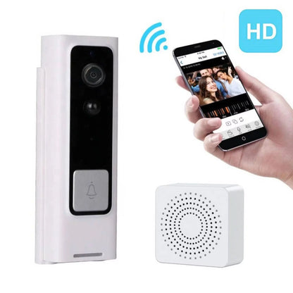 HOOFUN Wireless Doorbell Camera with Chime Video Ring Doorbell with Chime with Motion Detection Night Vision Ring Camera for Home