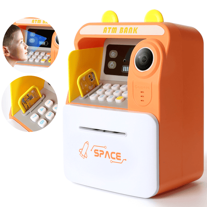 Kids Piggy Bank for Girls - Toys for 5-10 Year Old Girl Birthday Gifts - Electronic Piggy Bank ATM Machine Money Safe for Kids Toys Age 6-8-10