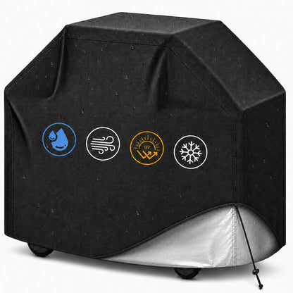 Merryhome 58 in BBQ Grill Cover, 420D Heavy Duty Waterproof Gas Grill Cover for Outdoor Grill, UV, Fade and Rip Resistant with Adjustable Drawstring