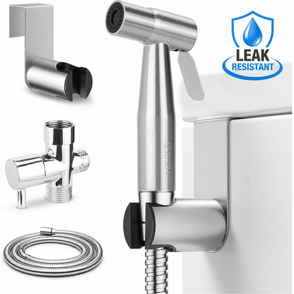Merryhome Handheld Bidet Sprayer for Toilet, Stainless Steel Bidet Attachment with Adjustable Pressure, Cloth Diaper Sprayer and Feminine Wash