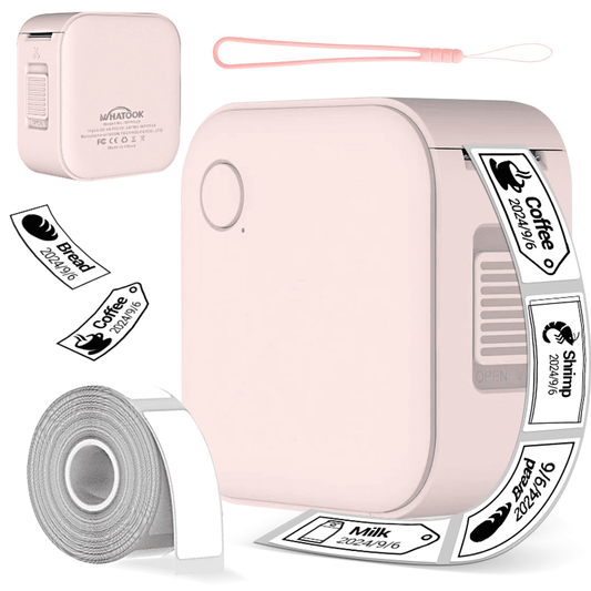 Small Label Maker – Portable Bluetooth Label Maker Machine with Inkless Printing, Multiple Templates, Waterproof Labels for Home, Office, School Organization