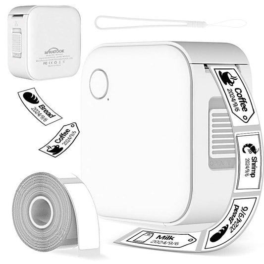 Small Label Maker – Portable Bluetooth Label Maker Machine with Inkless Printing, Multiple Templates, Waterproof Labels for Home, Office, School Organization