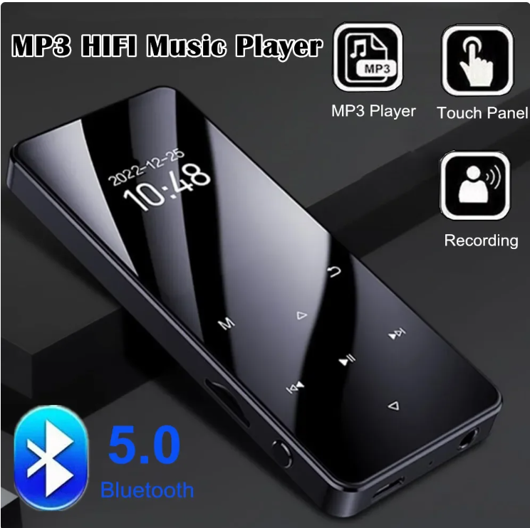 64GB Mp3 Player with Bluetooth 5.0 - Portable Digital Lossless Music MP3 MP4 Player with FM Radio HD Speaker