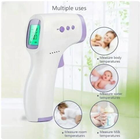 Kidsjoy Infrared Forehead Thermometer, Non-Contact Household Body Thermometer Temperature Meter Home Fast Measuring