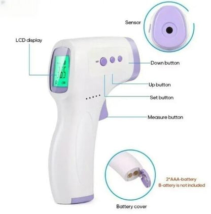 Kidsjoy Infrared Forehead Thermometer, Non-Contact Household Body Thermometer Temperature Meter Home Fast Measuring