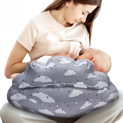 WHATOOK pillow with removable cover, more support for mom and baby, adjustable waist belt