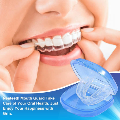 Mouth Guard for Grinding Teeth at Night, Night Guards for Teeth Grinding, Mouthguards for Grinding of Teeth, Night Mouth Guards for Teeth Grinding, Reusable Teeth Grinding Mouth Guard 4 Pack/Two Size