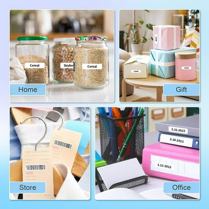 Small Label Maker – Portable Bluetooth Label Maker Machine with Inkless Printing, Multiple Templates, Waterproof Labels for Home, Office, School Organization