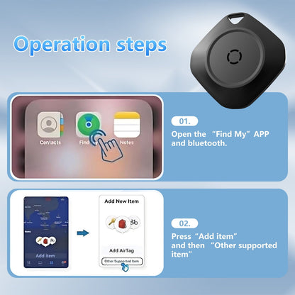 Bluetooth Tracker Tag 4-Pack – Smart Key Finder & Luggage Locator with Replaceable Battery, for Wallet, Suitcase, Car, Black