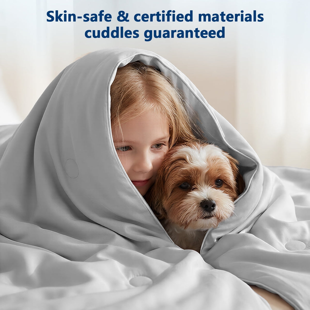 Merryhome Cooling Comforter Queen Size for Hot Sleepers, 90x90 in Double-Sided Cooling Blanket, Lightweight Breathable All Season Comforter, Gray