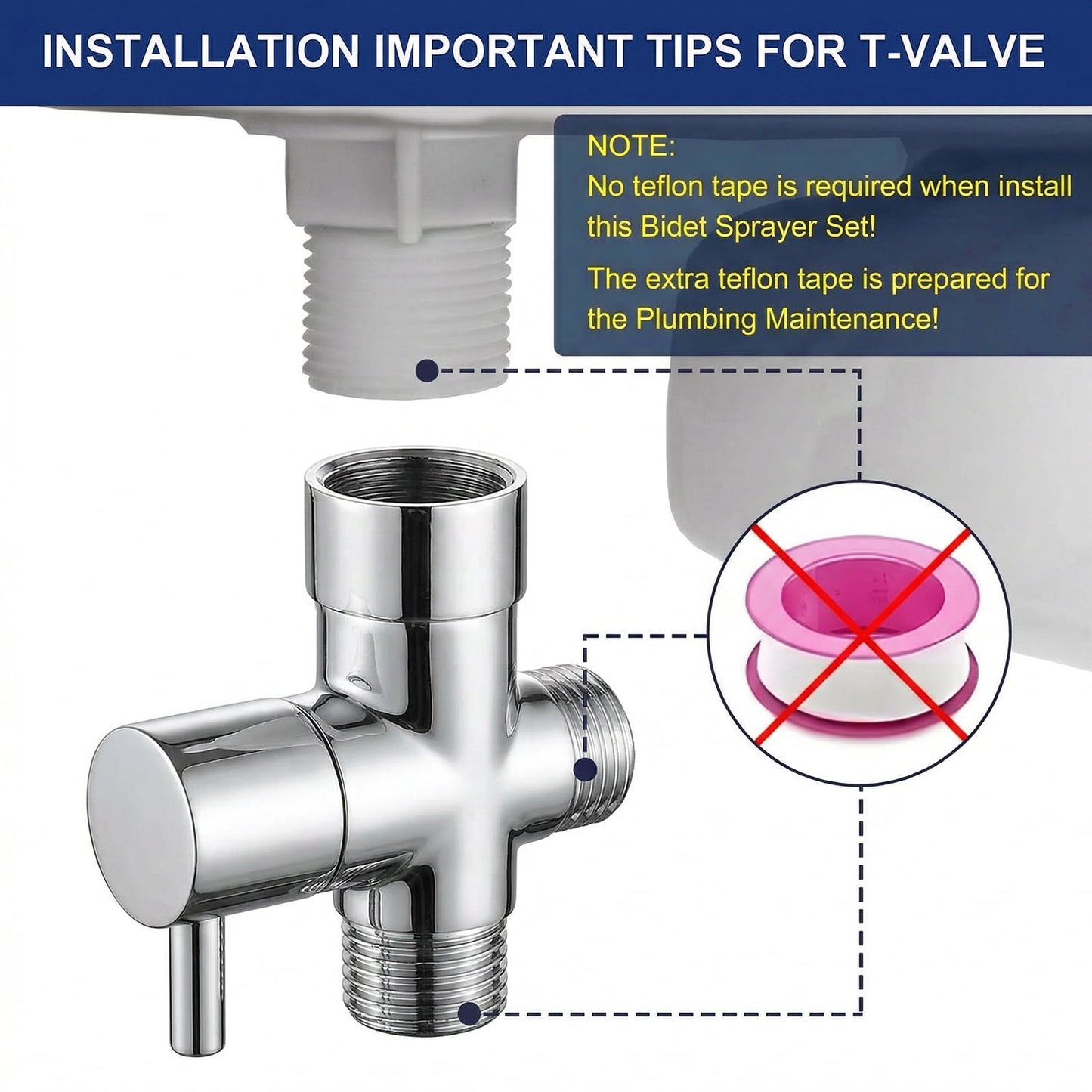 Merryhome Handheld Bidet Sprayer for Toilet, Stainless Steel Bidet Attachment with Adjustable Pressure, Cloth Diaper Sprayer and Feminine Wash