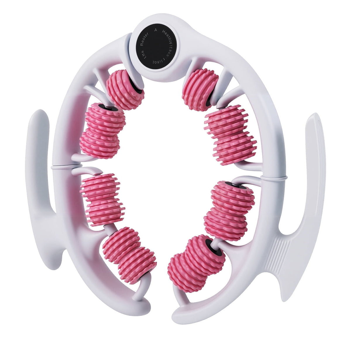 Merryhome Anti-Cellulite Massage Roller, Manual Body Massager for Legs, Arms, Stomach and Buttocks, Pink