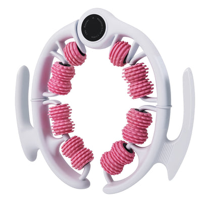 Merryhome Anti-Cellulite Massage Roller, Manual Body Massager for Legs, Arms, Stomach and Buttocks, Pink