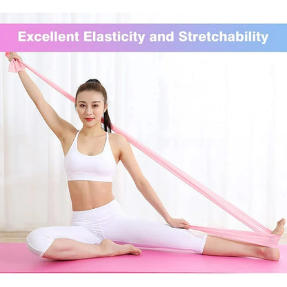 Seven Lady Resistance Bands Set Women, Resistance Exercise Fitness Bands with 3 Length Levels 1.5m, 1.8m 2m, Workout Resistance Bands Set for Men,Ideal for Strength Training,Yoga,Pilate,Fitness