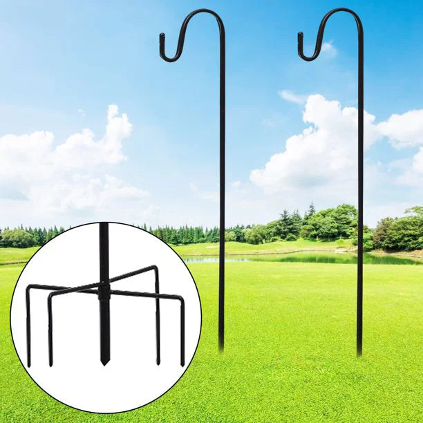 Sevenlady 2Pcs Shepherd Hooks 78" H 3/5" Th High Quality Metal Shepherd Pole for Outdoor Plant Bird Feeder Lantern Stand Garden Hanger Solar Light Wedding Heavy Duty