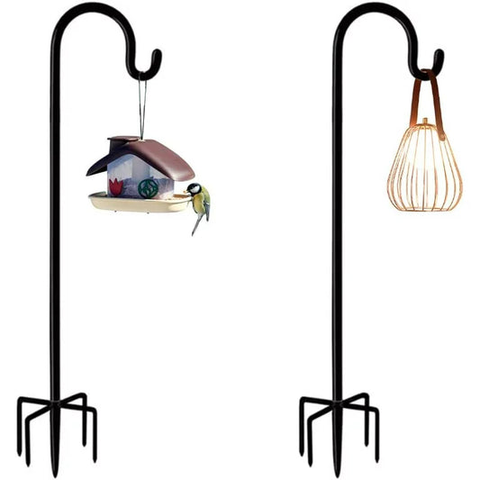 Sevenlady 2Pcs Shepherd Hooks 78" H 3/5" Th High Quality Metal Shepherd Pole for Outdoor Plant Bird Feeder Lantern Stand Garden Hanger Solar Light Wedding Heavy Duty